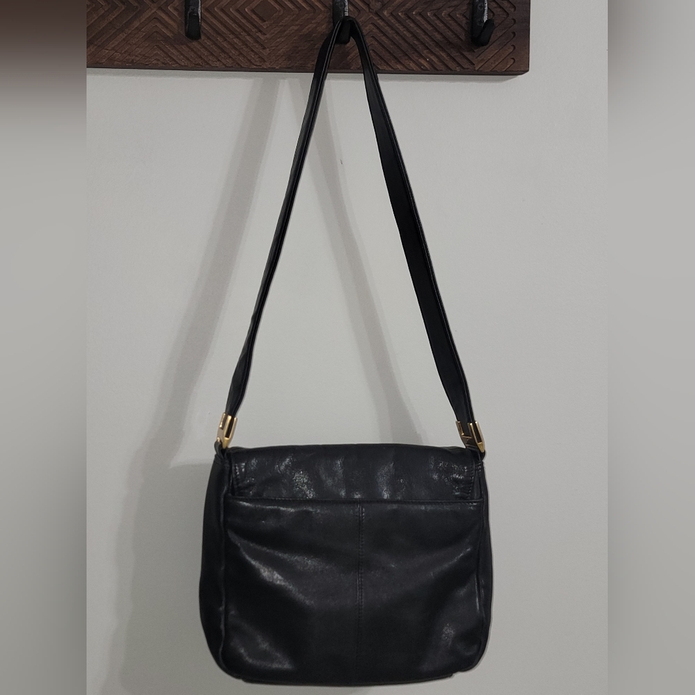 Jacqueline Ferrar Vintage Black Leather Shoulder Bag - Picture 7 of 15